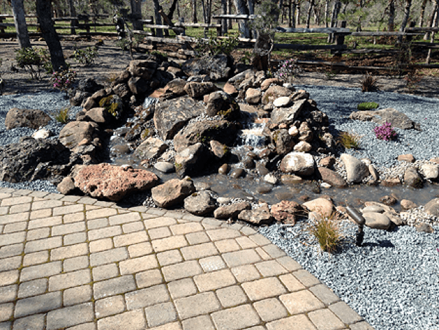 Natural Rock Water Feature
