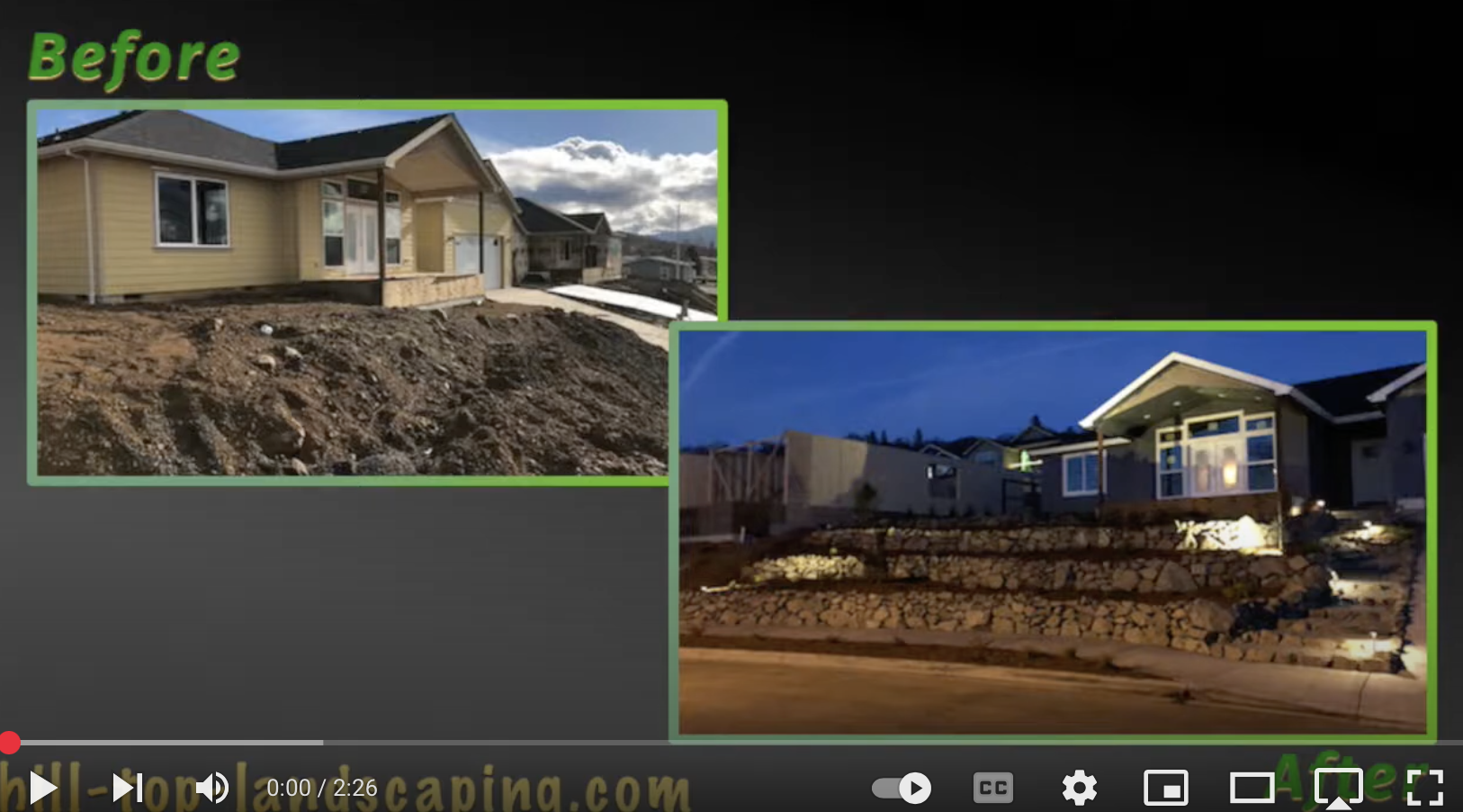 Conttactor services and large retaining wall of natural stone.