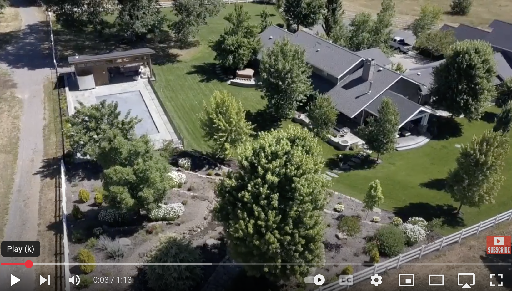 Landscaping With Sod and Water Feature In Front Yard & Back Of House