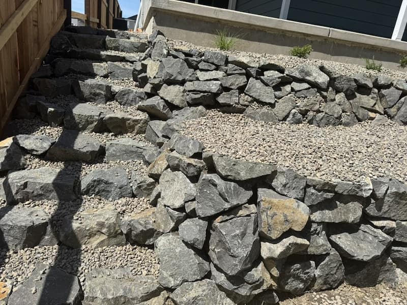 After Photo natural stone steps