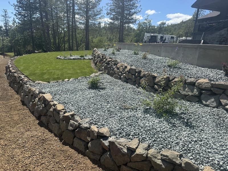 Retaining Walls At Housing Development
