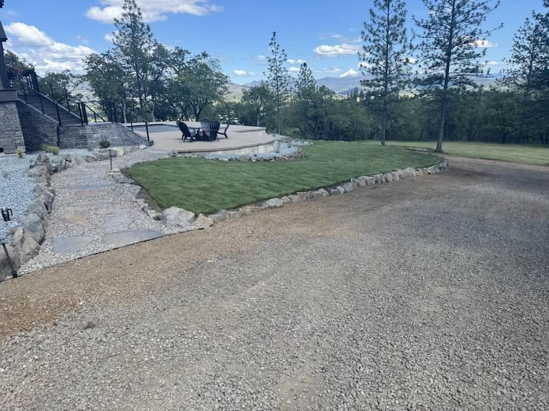Front Yar With Patio Areea