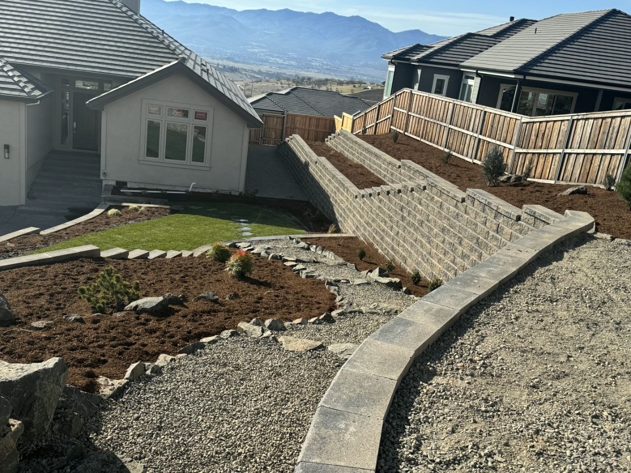 Retaining Walls and Stone Steps