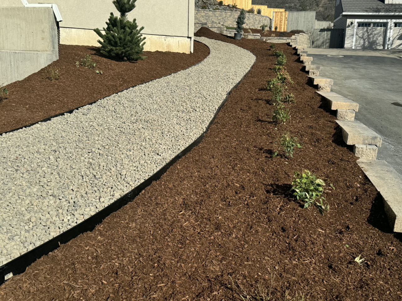 Gravel Walkway and Native Plants