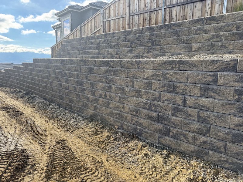 Retaining Walls At Housing Development